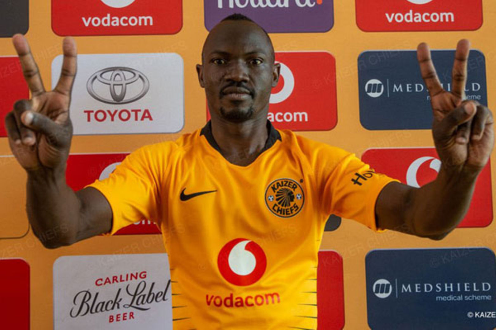 Kaizer Chiefs unveil their new jerseys ahead of the Carling Cup