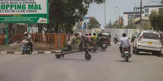 A street in DR Congo.