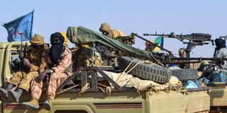 Mali soldiers undergoing training.