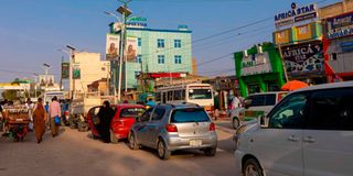 A street in Hargeisa, Somaliland.