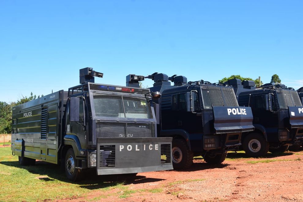 Uganda Police Force acquires advanced anti-riot equipment for public order operations.