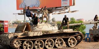 Sudanese army soldiers