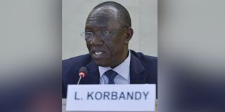 South Sudanese lawyer Lawrence Korbandy, the new Igad Special Envoy for Sudan.