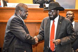 Salva Kiir and Riek Machar