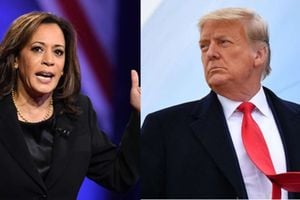 Kamala Harris and Donald Trump