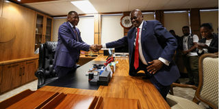 Duma Boko and Mokgweetsi Masisi