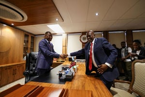 Duma Boko and Mokgweetsi Masisi